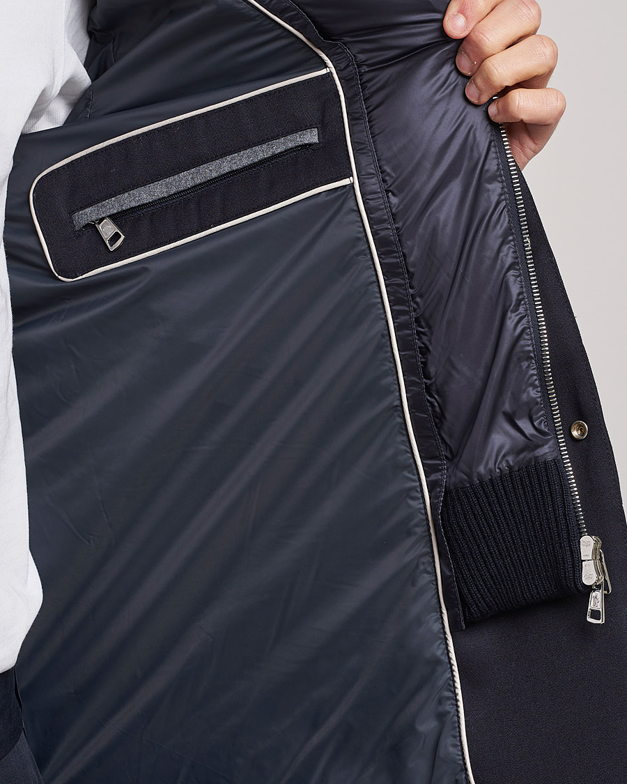 Herren | Jacken | Moncler | Bess Flannel Down Blazer Navy