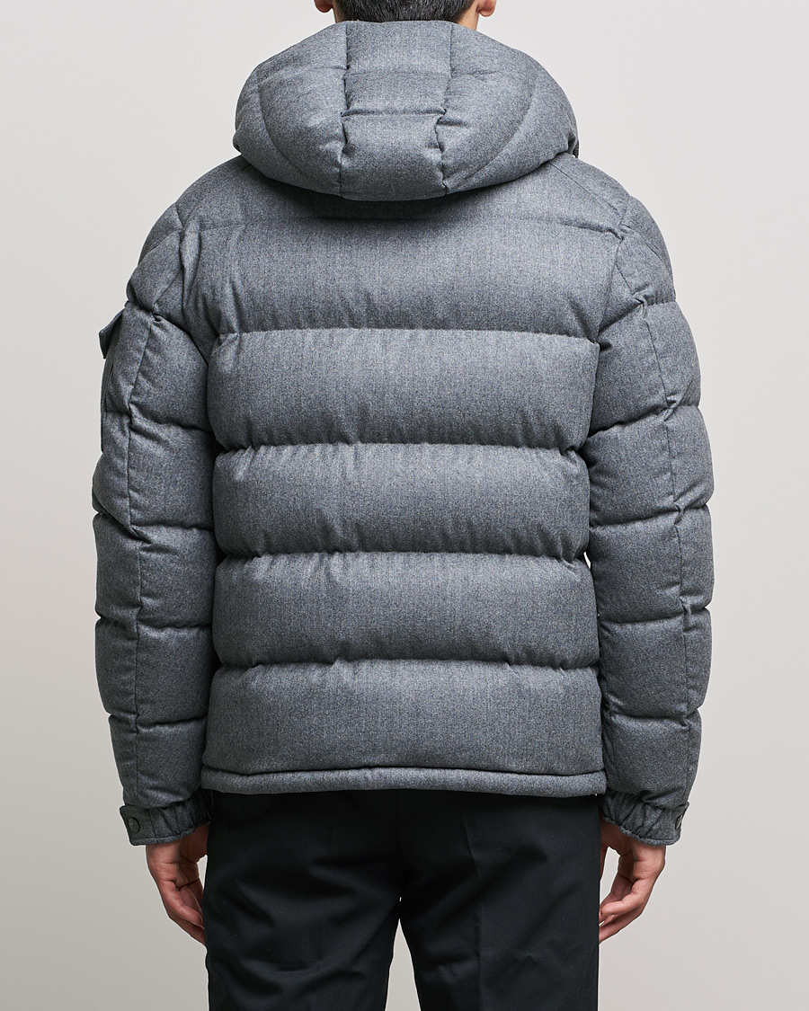Herren | Jacken | Moncler | Montgenevre Flannel Down Jacket Grey Melange