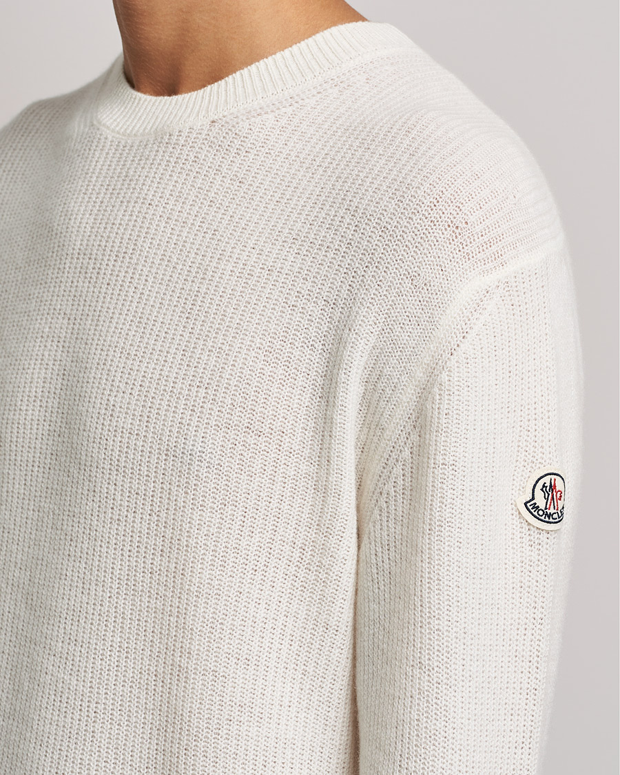 Herren | Pullover | Moncler | Cashmere Crew Neck Sweater White