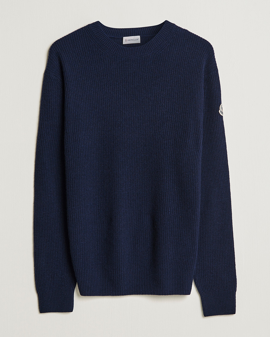 Herren | Pullover | Moncler | Cashmere Crew Neck Sweater Navy