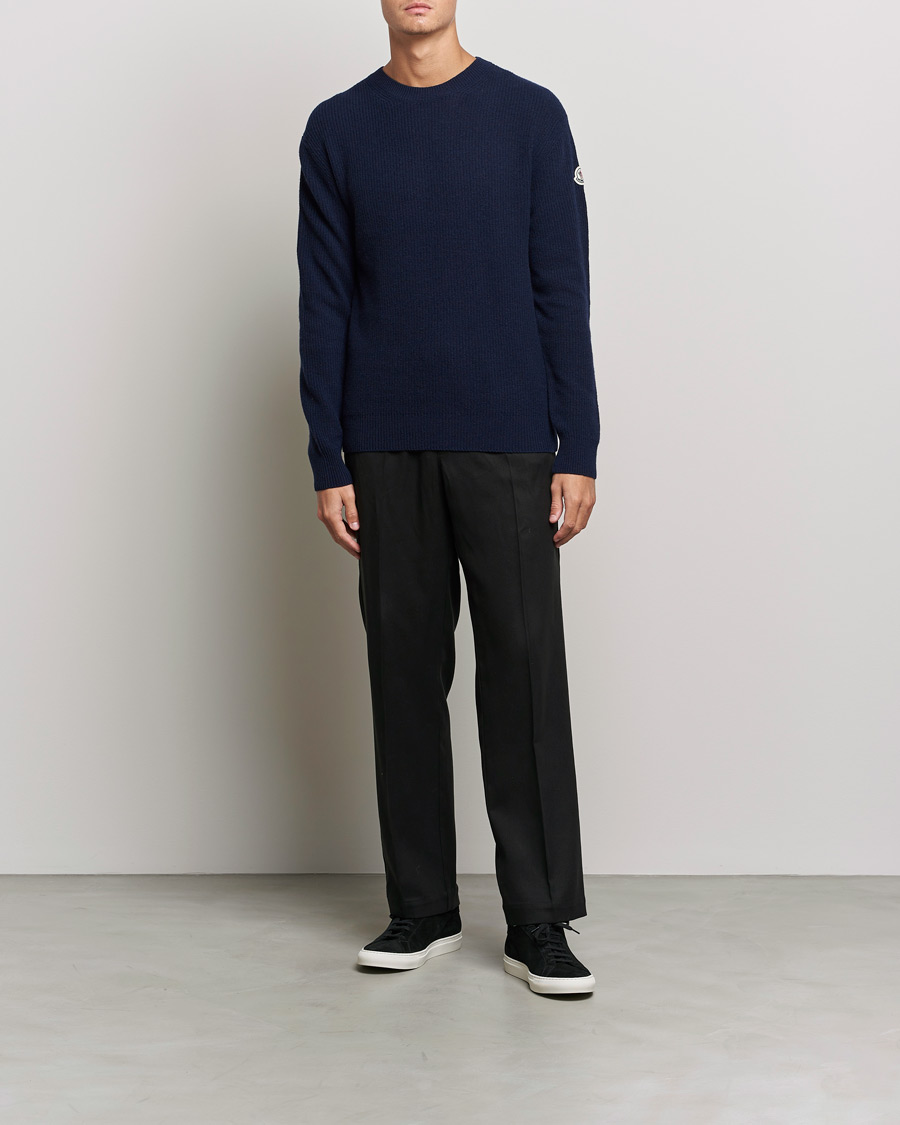 Herren | Pullover | Moncler | Cashmere Crew Neck Sweater Navy
