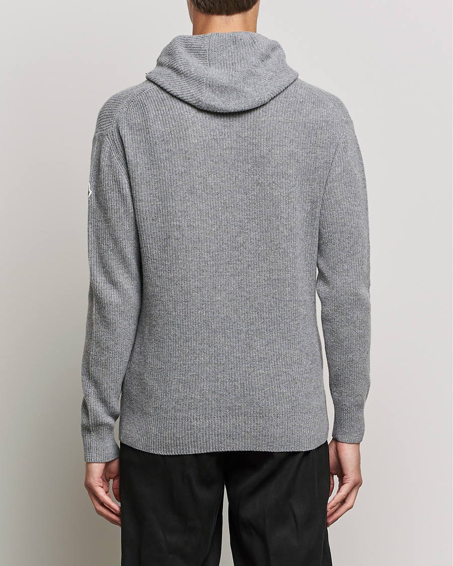 Herren | Pullover | Moncler | Cashmere Hoodie Grey Melange