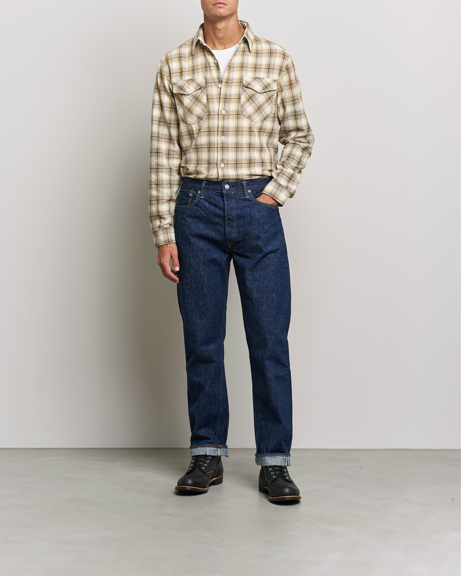 Herren | Hemden | RRL | Lee Checked Workshirt Tan