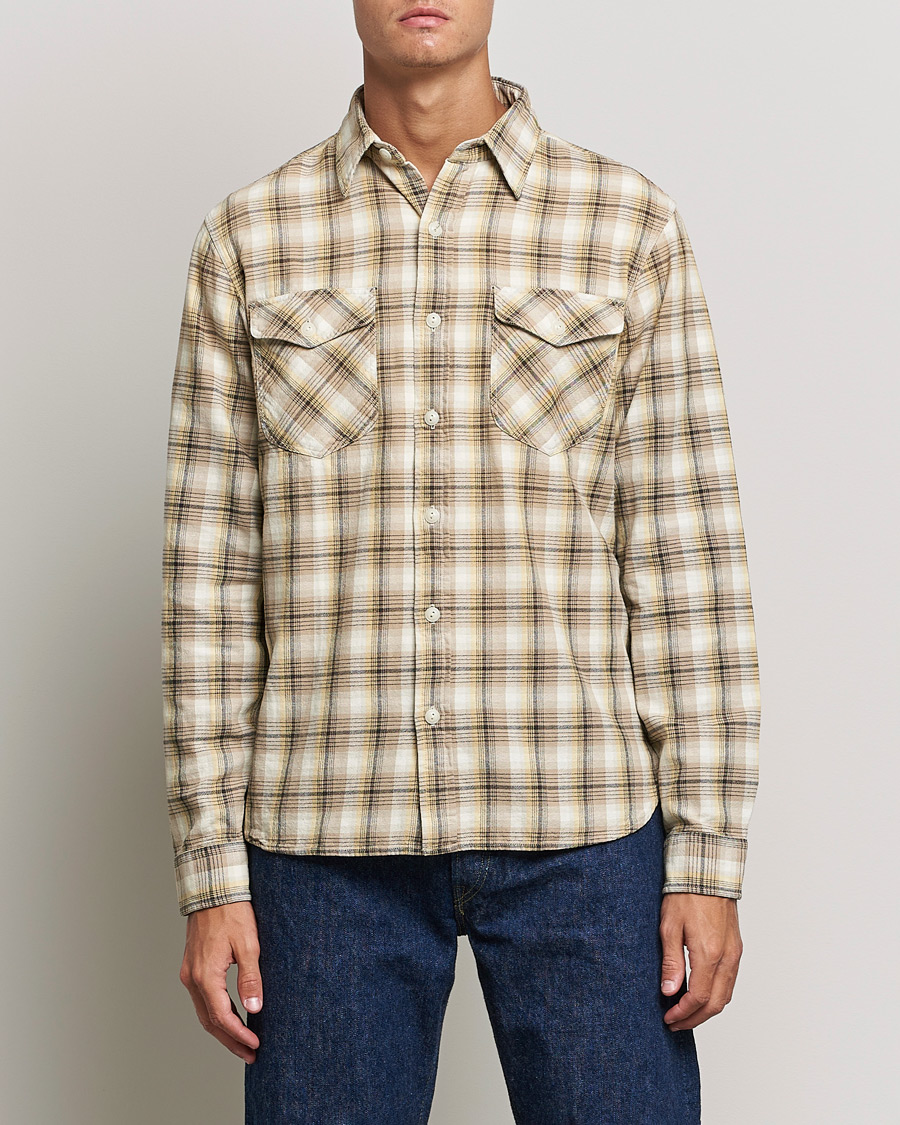Herren | Hemden | RRL | Lee Checked Workshirt Tan