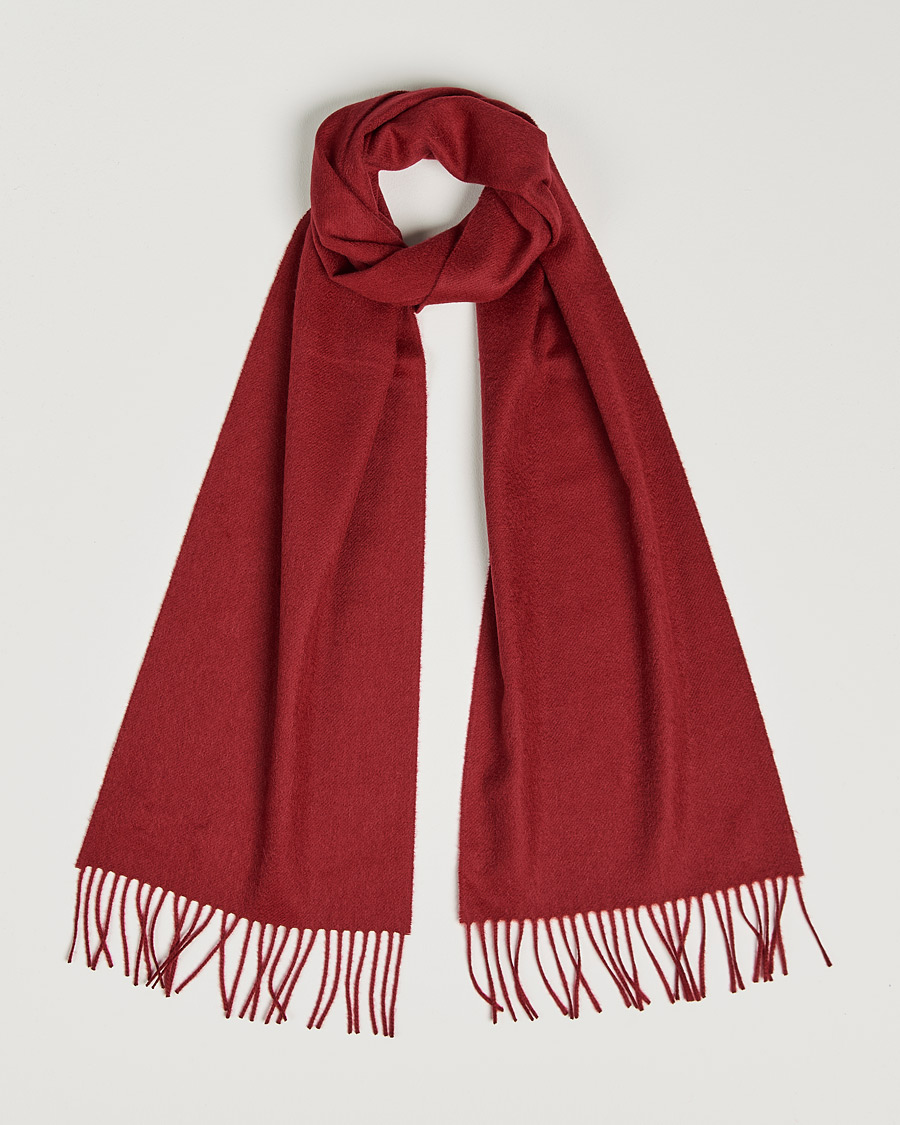 Herren | Johnstons of Elgin Cashmere Scarf Wine | Johnstons of Elgin | Cashmere Scarf Wine