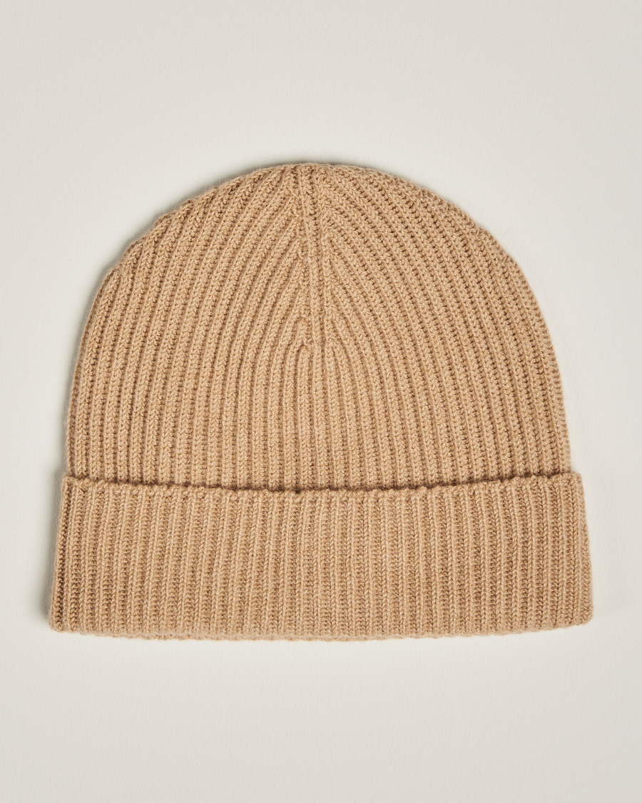 Herren | Johnstons of Elgin Cashmere Ribbed Hat Camel | Johnstons of Elgin | Cashmere Ribbed Hat Camel