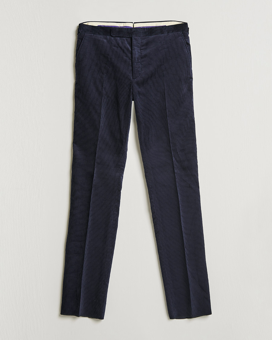 Herren | Hosen | Ralph Lauren Purple Label | Wale Corduroy Trousers Chairman Navy