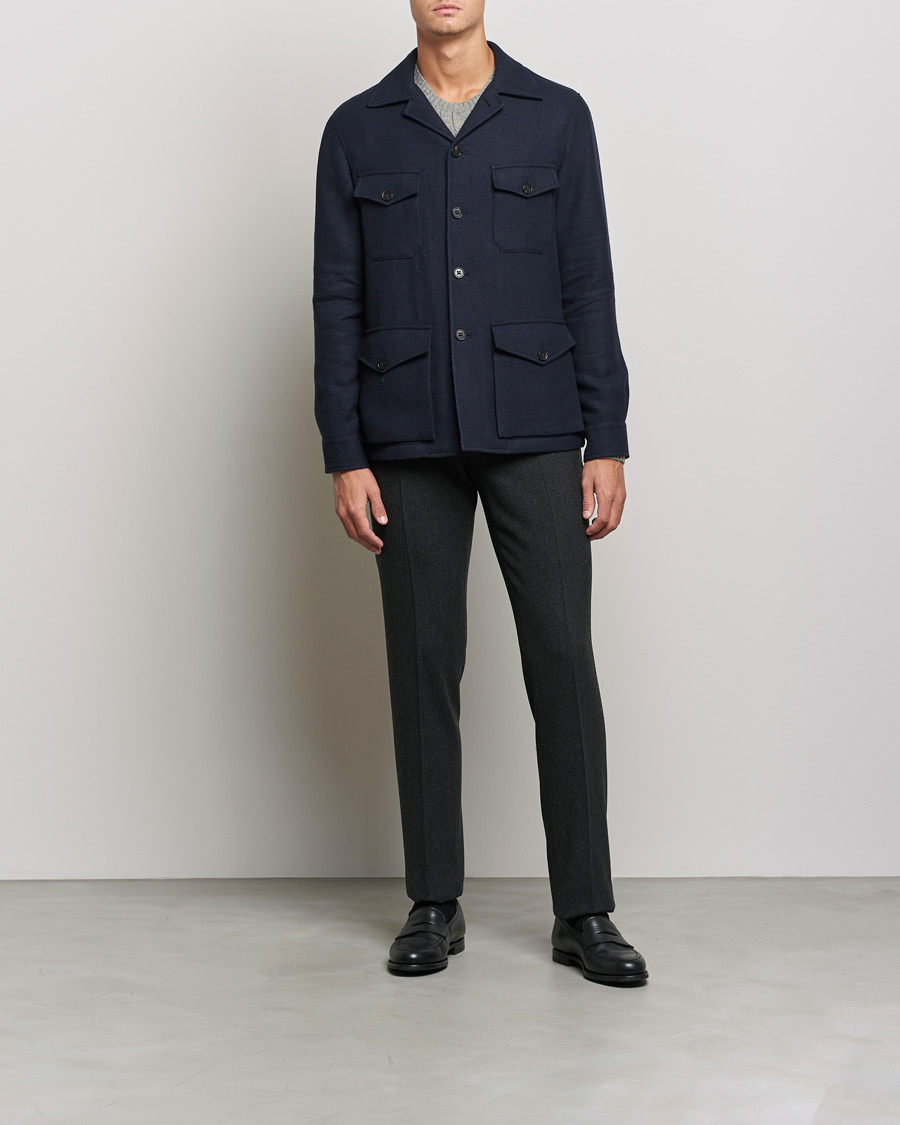 Herren | Jacken | Ralph Lauren Purple Label | Snowden Tweed Field Jacket Navy