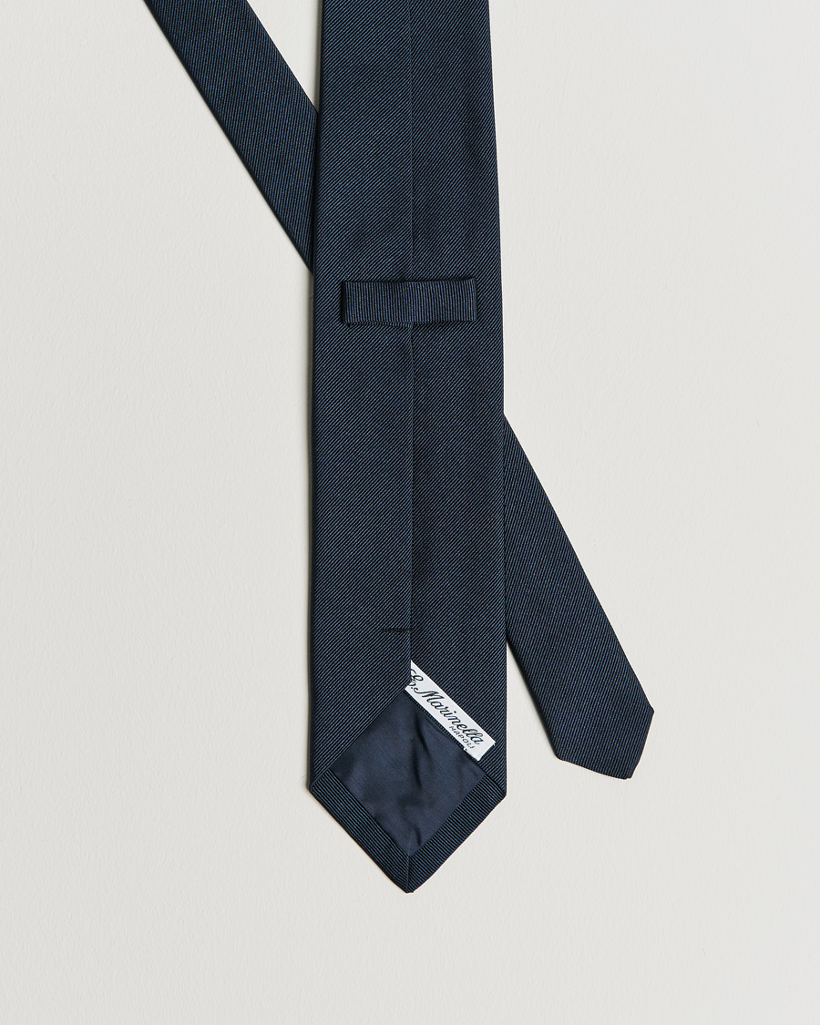 Herren | E. Marinella 3-Fold Italian Bandiera Silk Tie Navy | E. Marinella | 3-Fold Italian Bandiera Silk Tie Navy