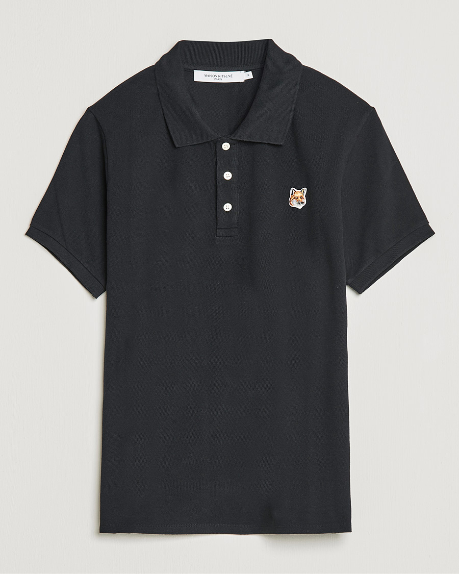 Herren | Poloshirts | Maison Kitsuné | Fox Head Polo Black