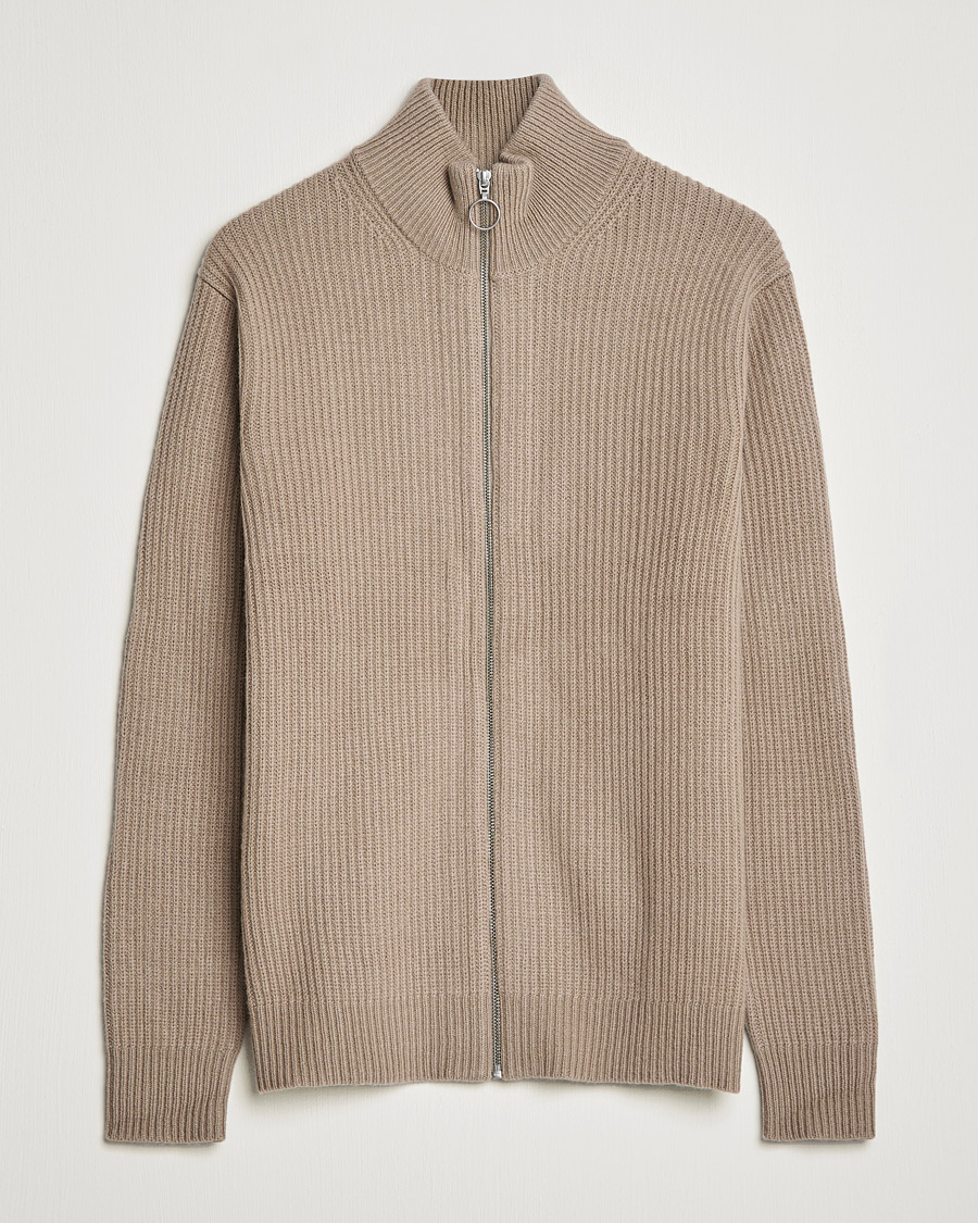 Herren | Pullover | Samsøe Samsøe | Samsøe & Samsøe Logan Heavy Kniited Zip Cardigan Winter Twig