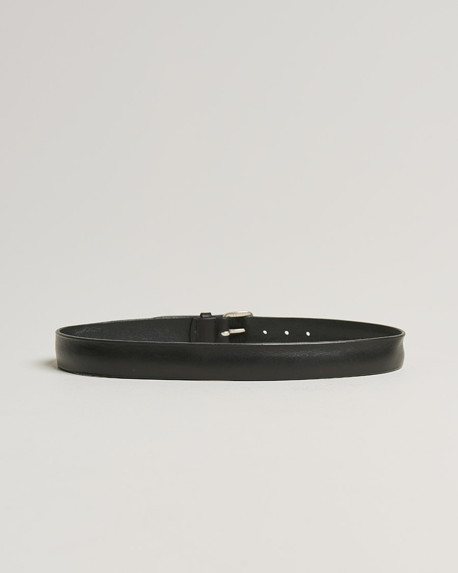 Herren | Orciani Vachetta Belt 3,5 cm Black | Orciani | Vachetta Belt 3,5 cm Black