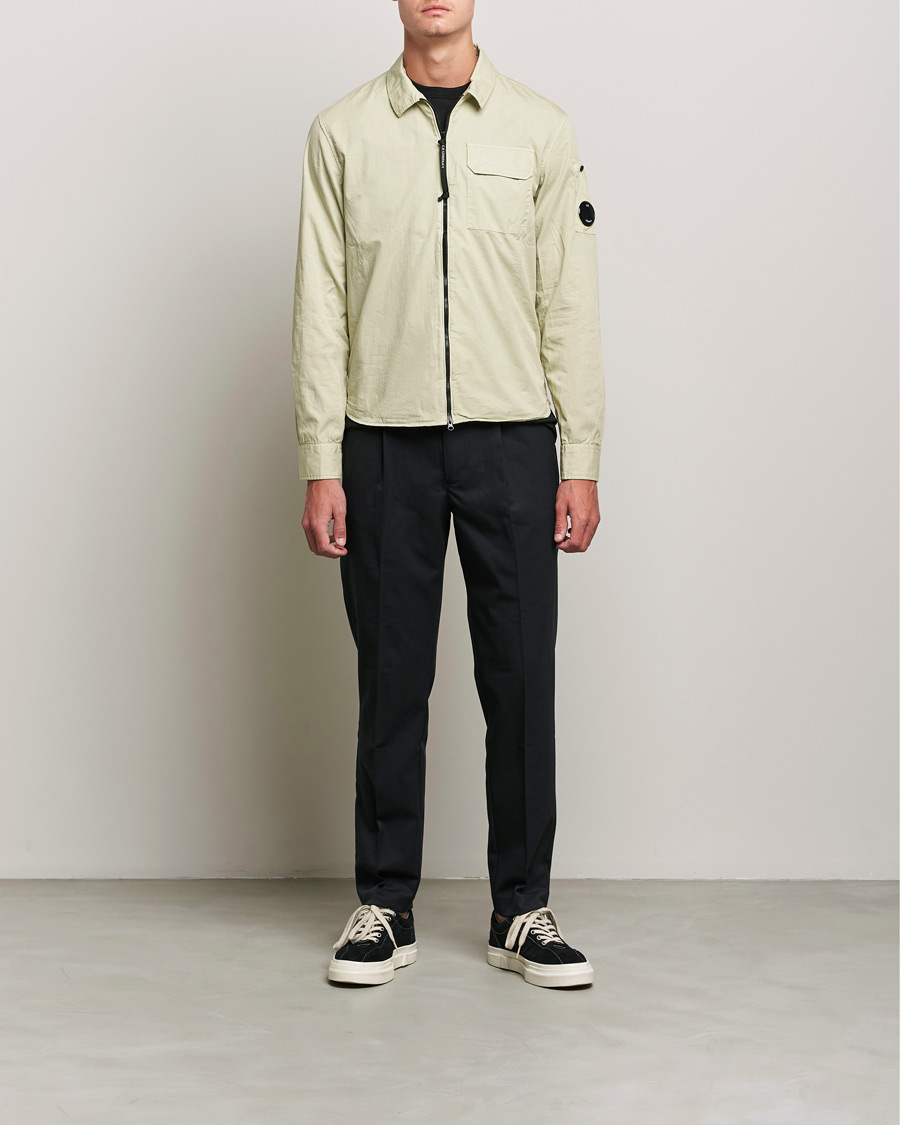 Herren | Hemden | C.P. Company | Garment Dyed Gabardine Overshirt Khaki
