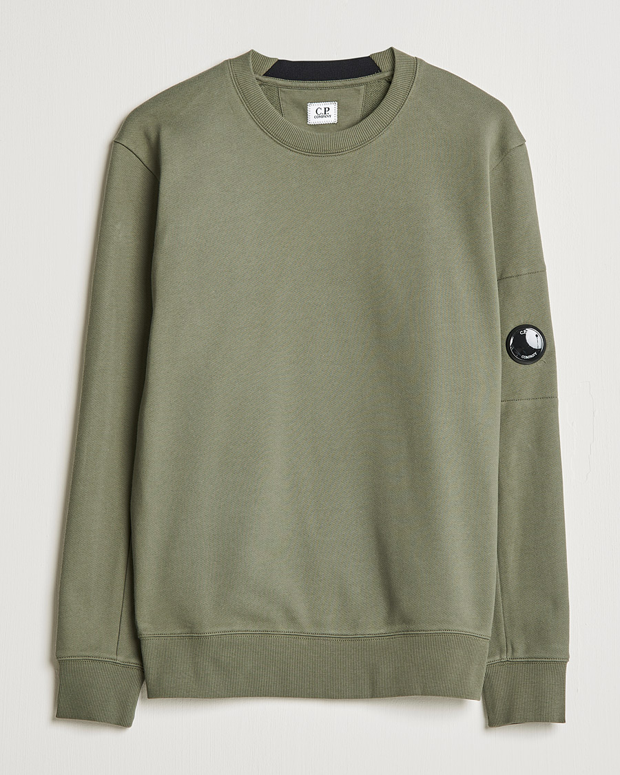 Herren | Pullover | C.P. Company | Diagonal Raised Fleece Lens Sweatshirt Green