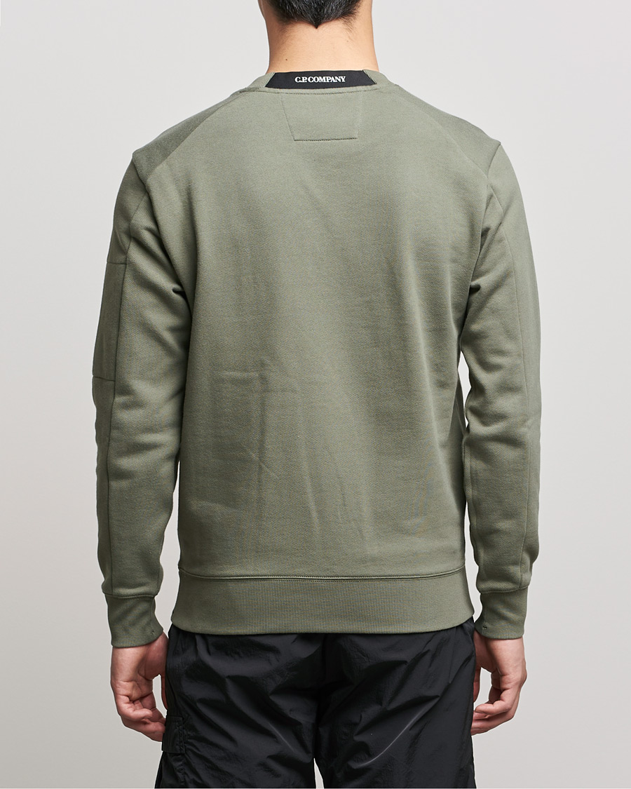 Herren | Pullover | C.P. Company | Diagonal Raised Fleece Lens Sweatshirt Green