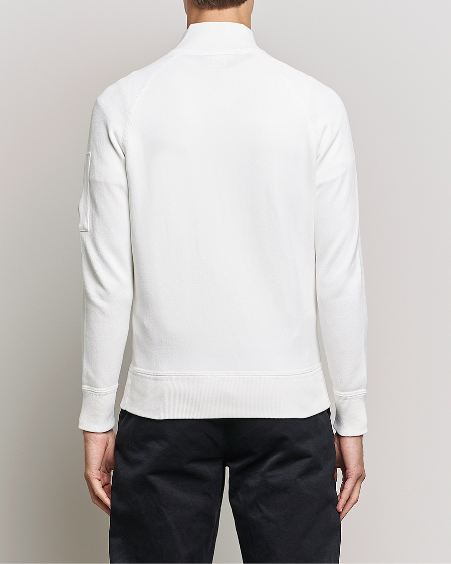 Herren | Pullover | C.P. Company | Knitted Cotton Lens Half Zip White