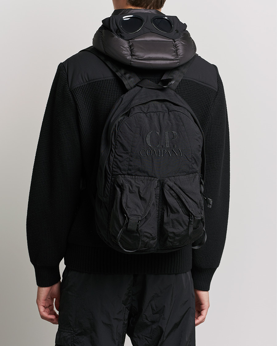 Herren | C.P. Company Taylon P Mixed Backpack Black | C.P. Company | Taylon P Mixed Backpack Black