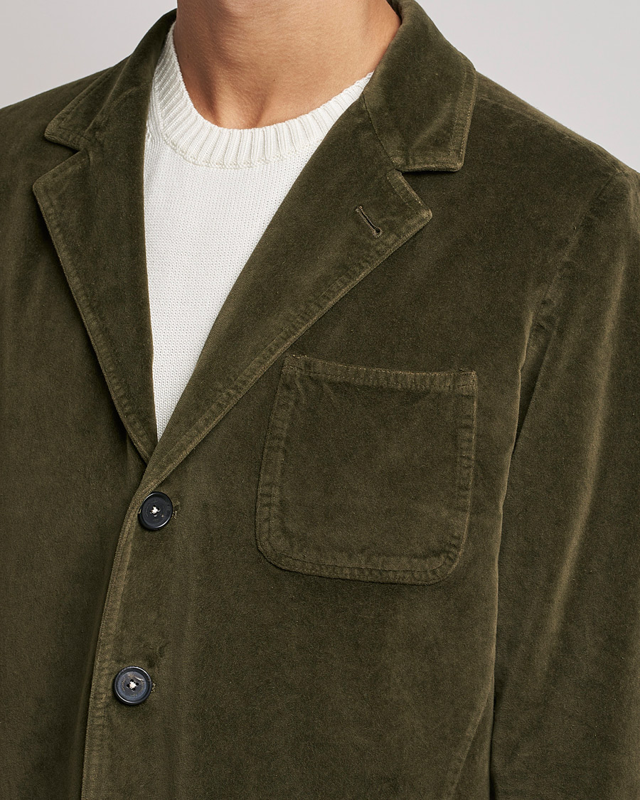Herren | Sakkos | Massimo Alba | Baglietto Velvet Jacket Military