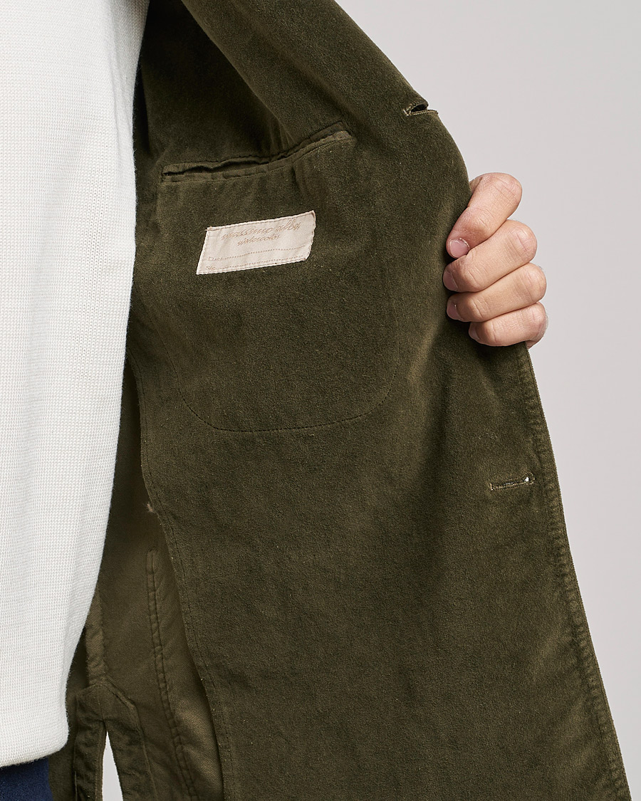Herren | Sakkos | Massimo Alba | Baglietto Velvet Jacket Military