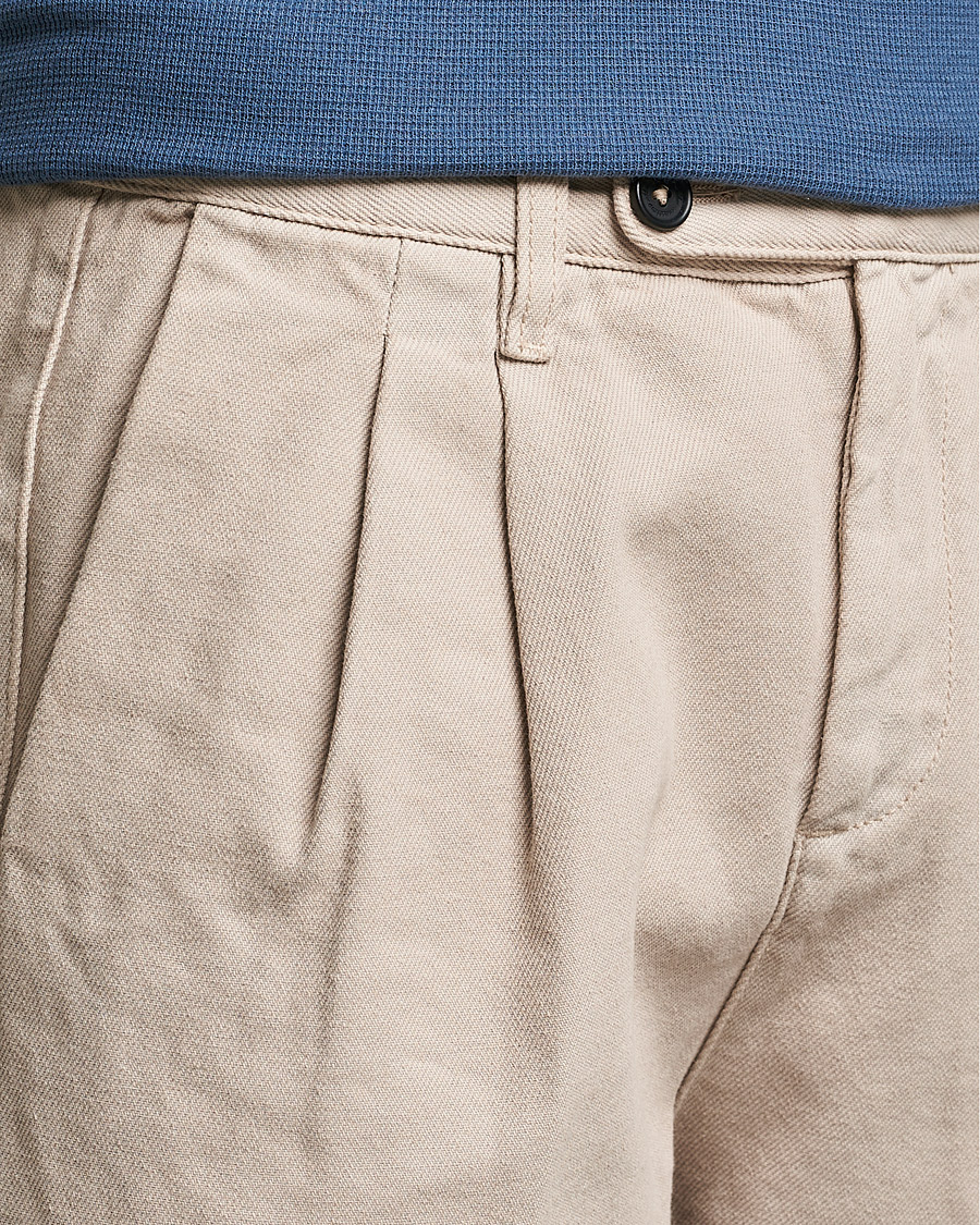 Herren | Hosen | Massimo Alba | Strallo Pleated Chinos Beige