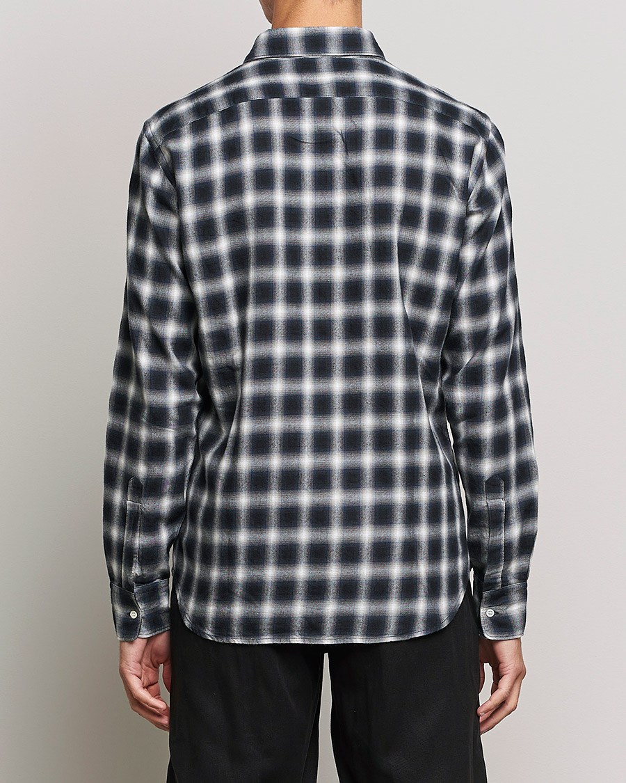 Herren | Hemden | Aspesi | Checked Flannel Shirt Blue/Grey