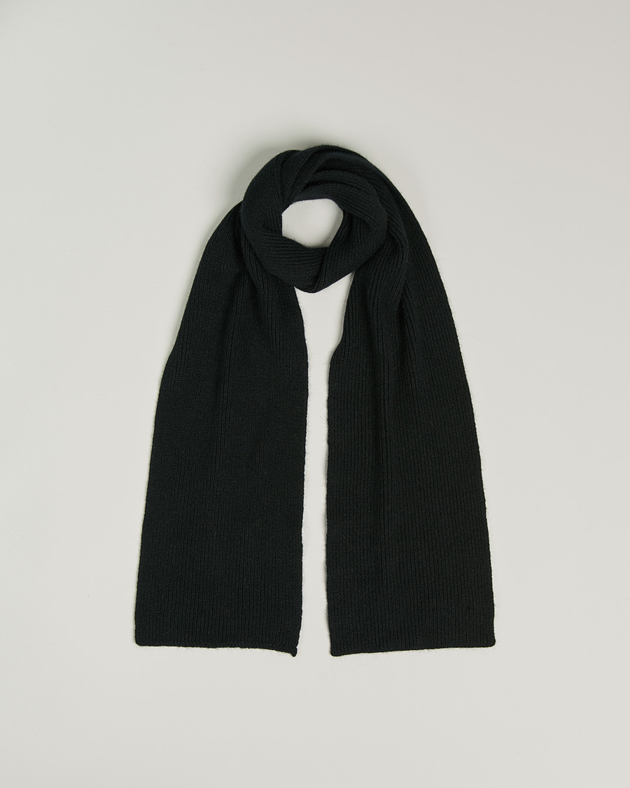 Herren | Le Bonnet Lambswool/Caregora Scarf Onyx | Le Bonnet | Lambswool/Caregora Scarf Onyx