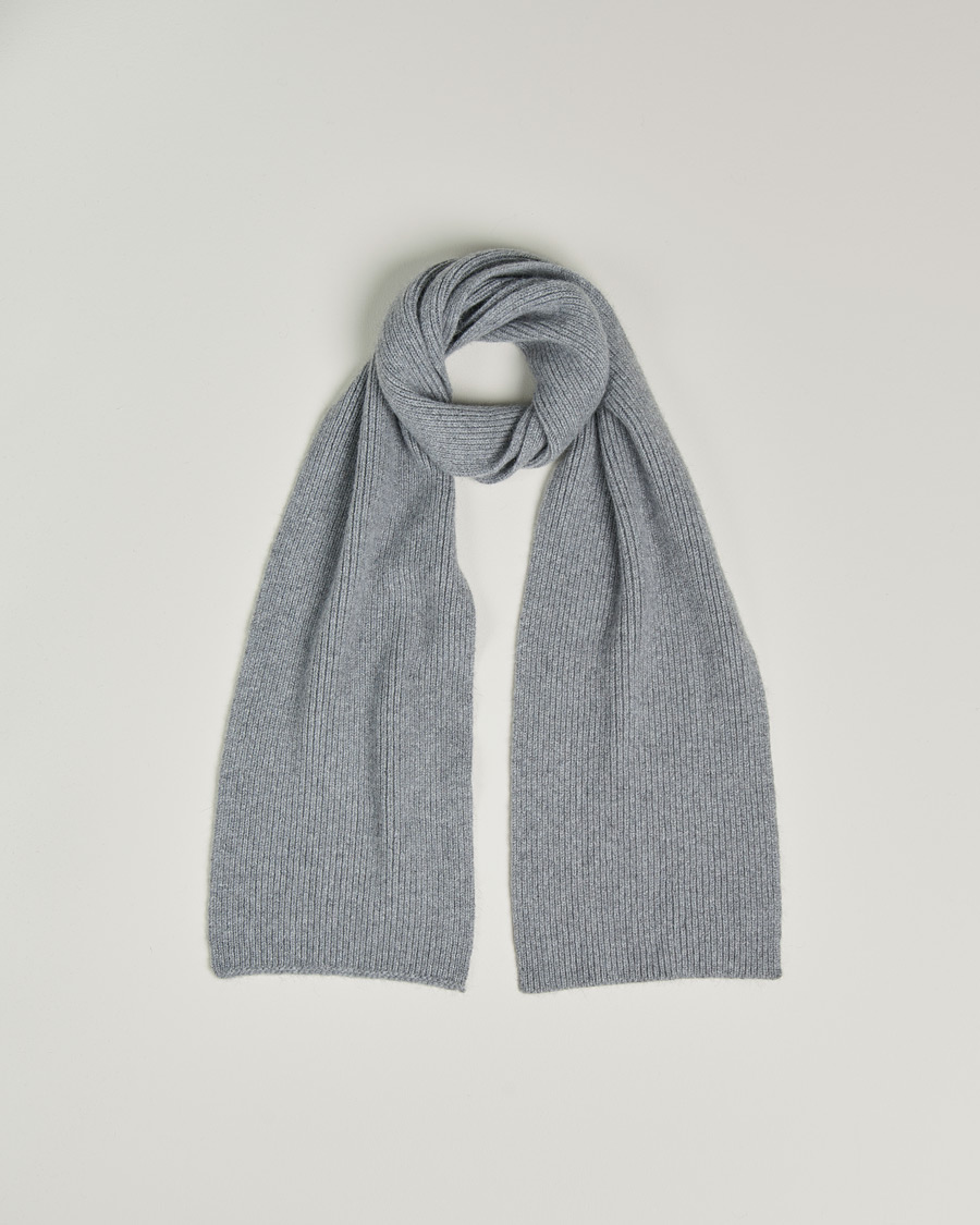 Herren | Schals | Le Bonnet | Lambswool/Caregora Scarf Smoke