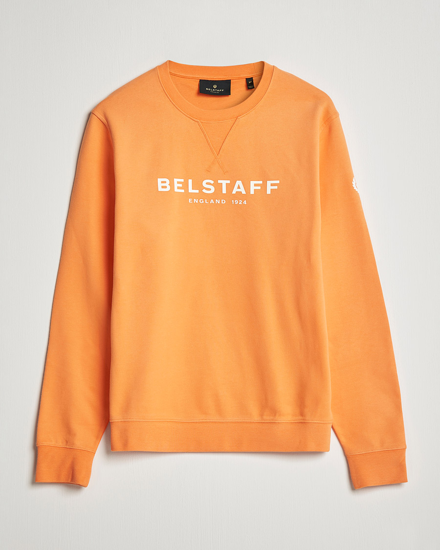 Herren | Pullover | Belstaff | 1924 Crew Neck Logo Sweat Signal Orange
