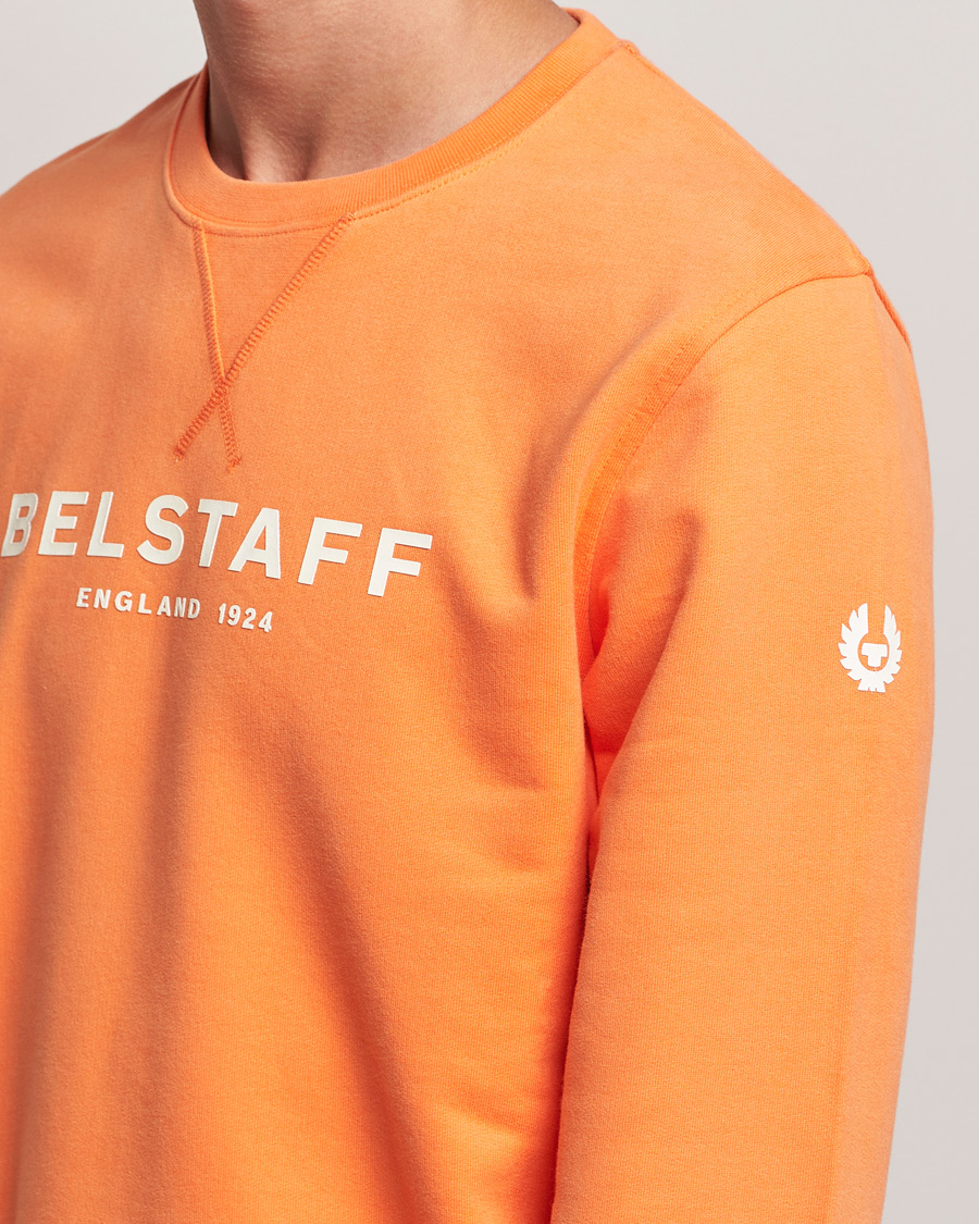 Herren | Pullover | Belstaff | 1924 Crew Neck Logo Sweat Signal Orange