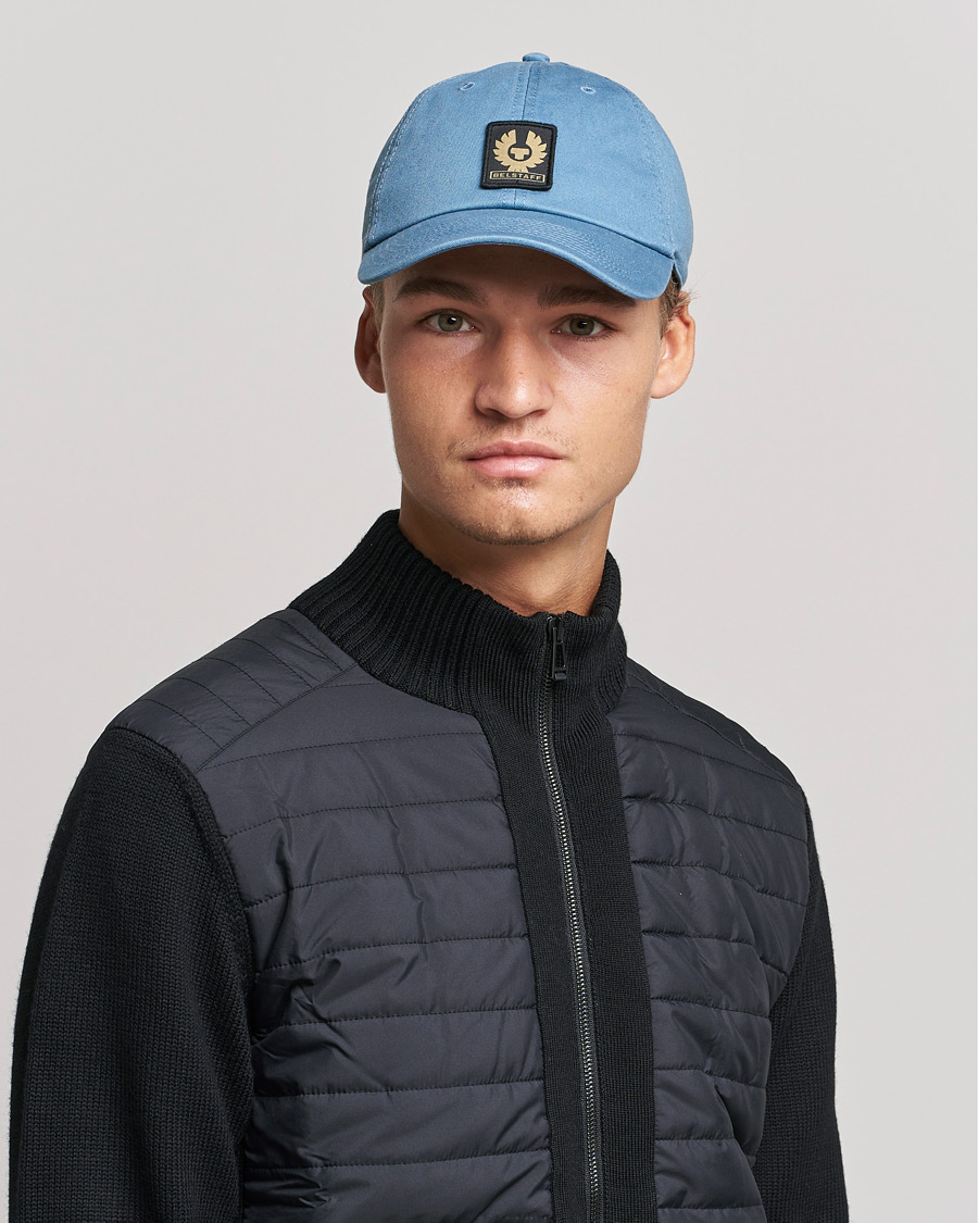 Herren | Belstaff Phoenix Logo Cap Arctic Blue | Belstaff | Phoenix Logo Cap Arctic Blue