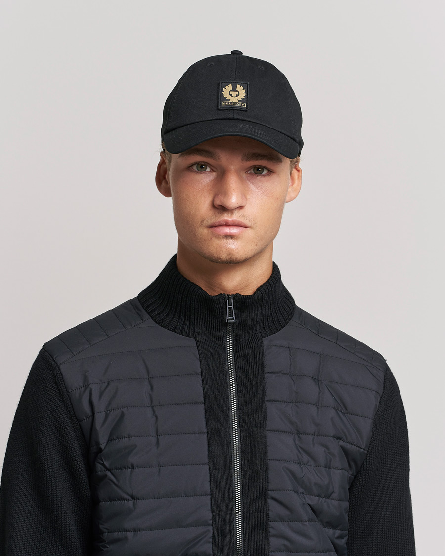 Herren | Belstaff Phoenix Logo Cap Black | Belstaff | Phoenix Logo Cap Black