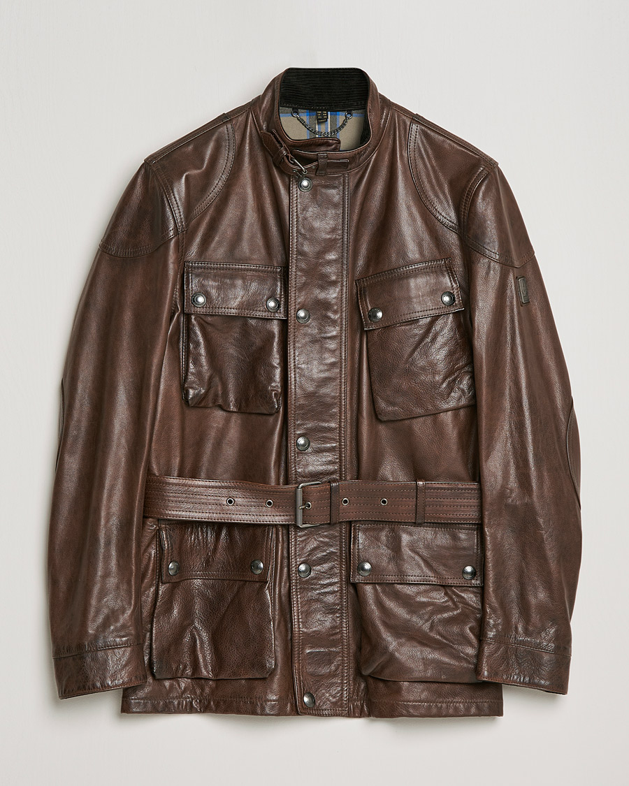 Herren | Jacken | Belstaff | Trialmaster Panther Leather Jacket Saddle Brown