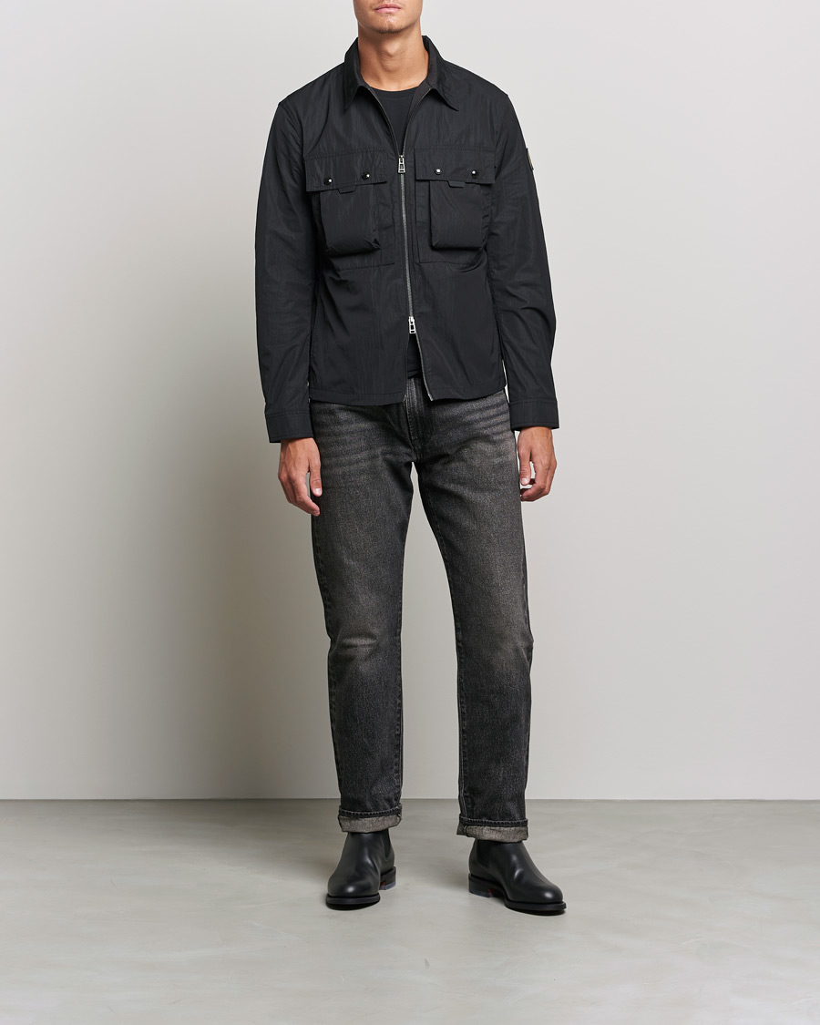 Herren | Hemden | Belstaff | Tactical Nylon Pocket Overshirt Black