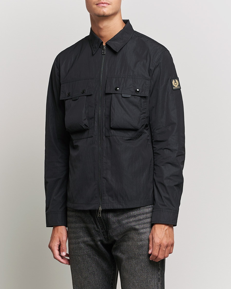 Herren | Hemden | Belstaff | Tactical Nylon Pocket Overshirt Black