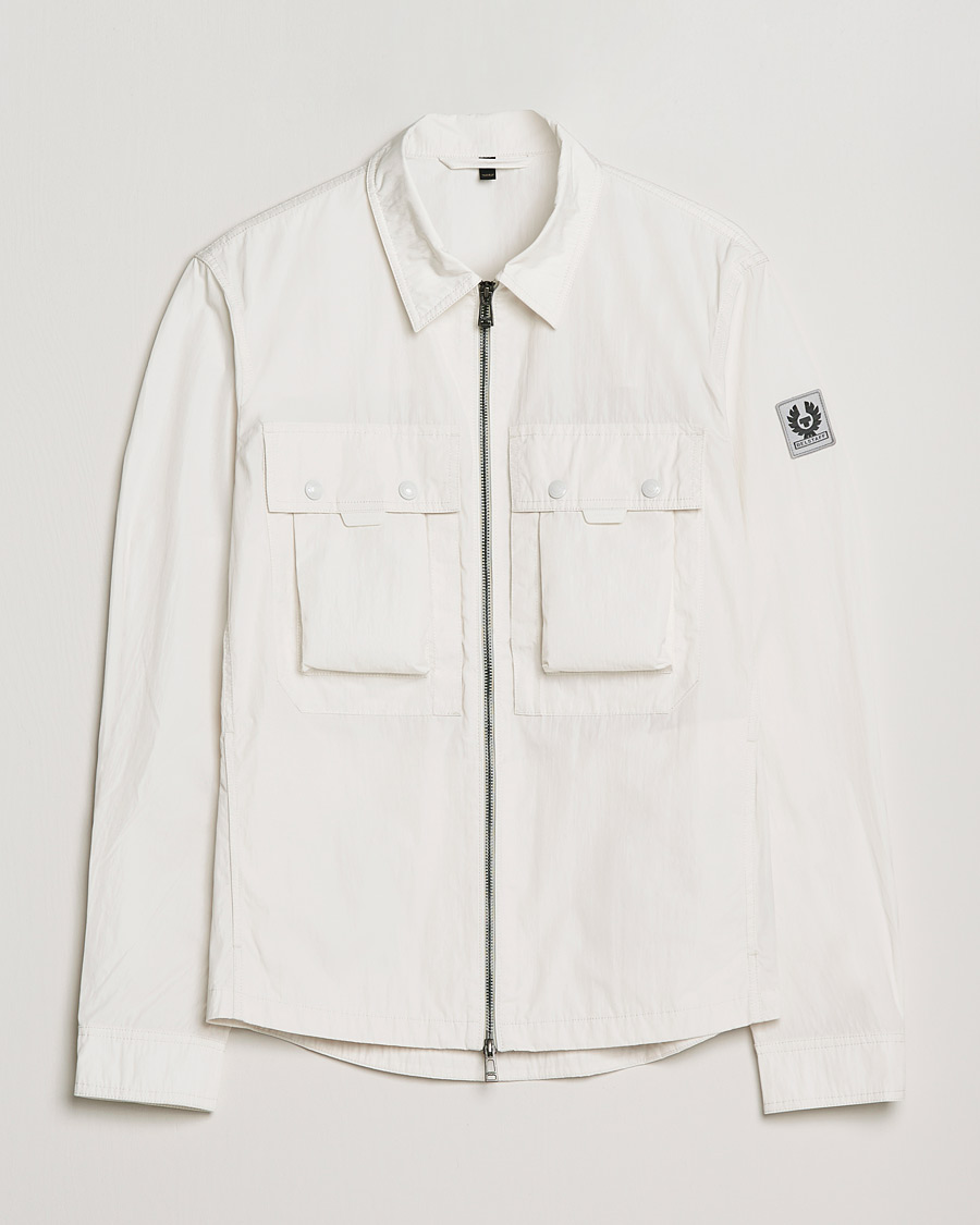Herren | Hemden | Belstaff | Tactical Nylon Pocket Overshirt Chalk