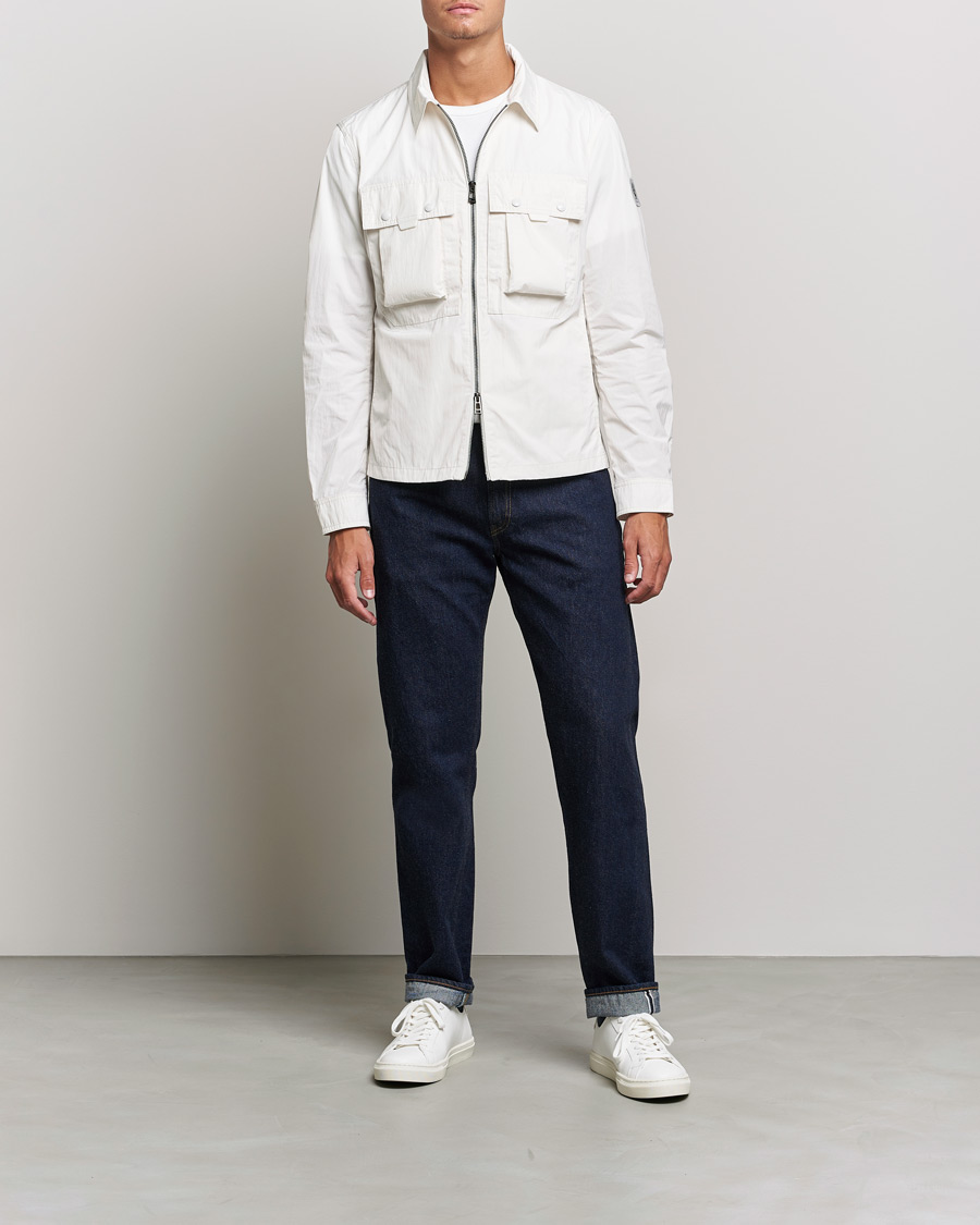 Herren | Hemden | Belstaff | Tactical Nylon Pocket Overshirt Chalk