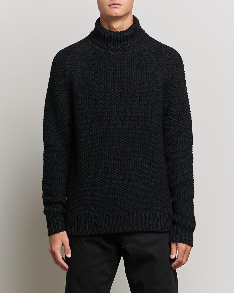 Herren | Pullover | Belstaff | Manor Wool Rollneck Black
