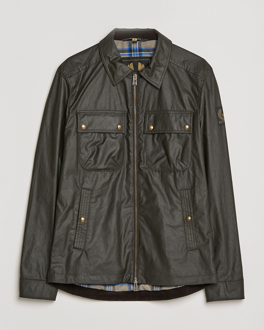 Herren | Jacken | Belstaff | Tour Waxed Shirt Jacket Faded Olive