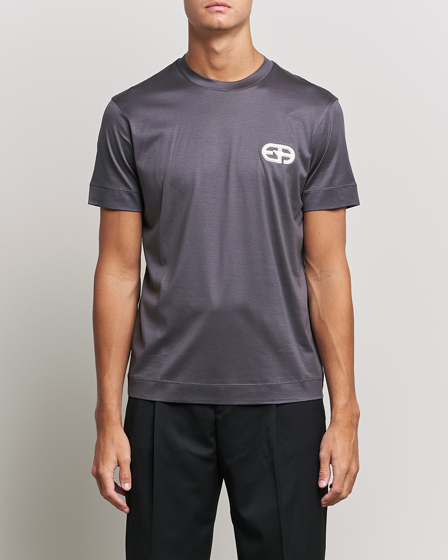 Herren | T-Shirts | Emporio Armani | Cotton Tencel Tee Grey