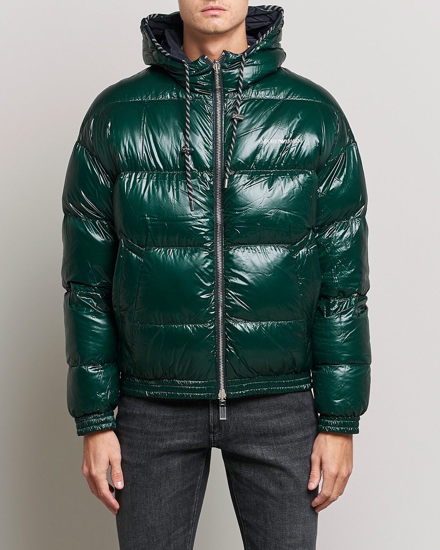 Herren | Jacken | Emporio Armani | Down Puffer Jacket Green/Black