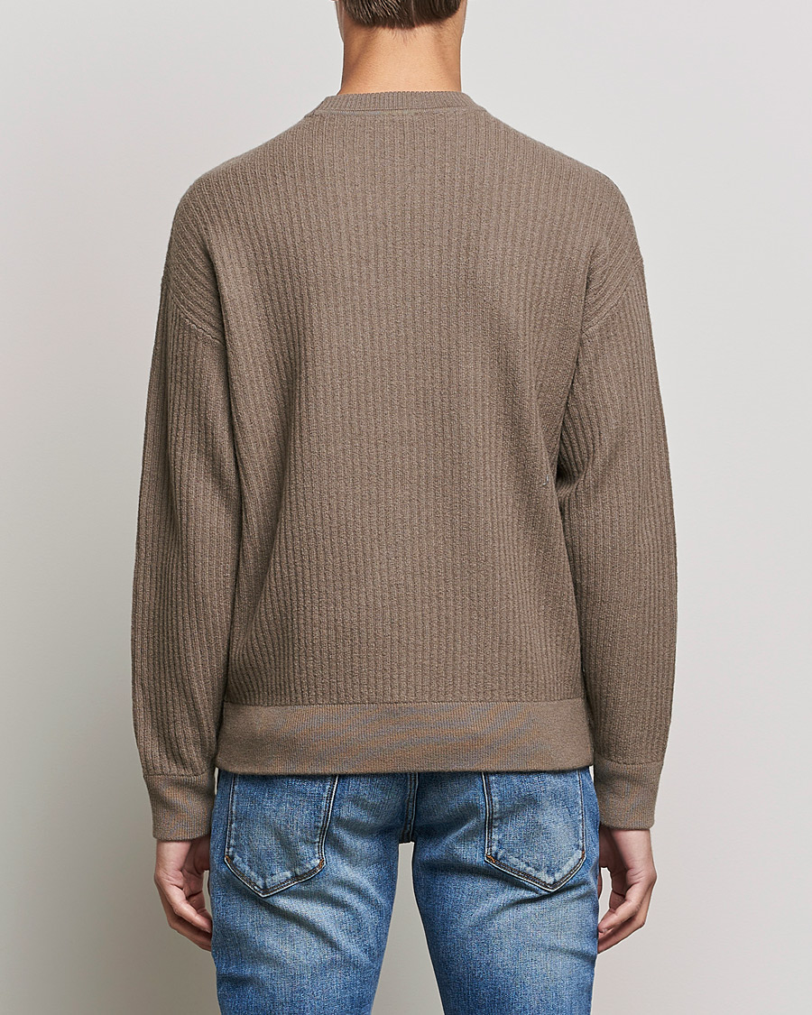 Herren | Pullover | Emporio Armani | Wool Logo Sweater Camel
