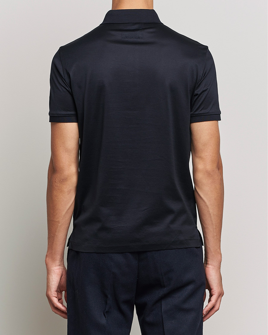 Herren | Poloshirts | Emporio Armani | Cotton Stretch Pique Navy
