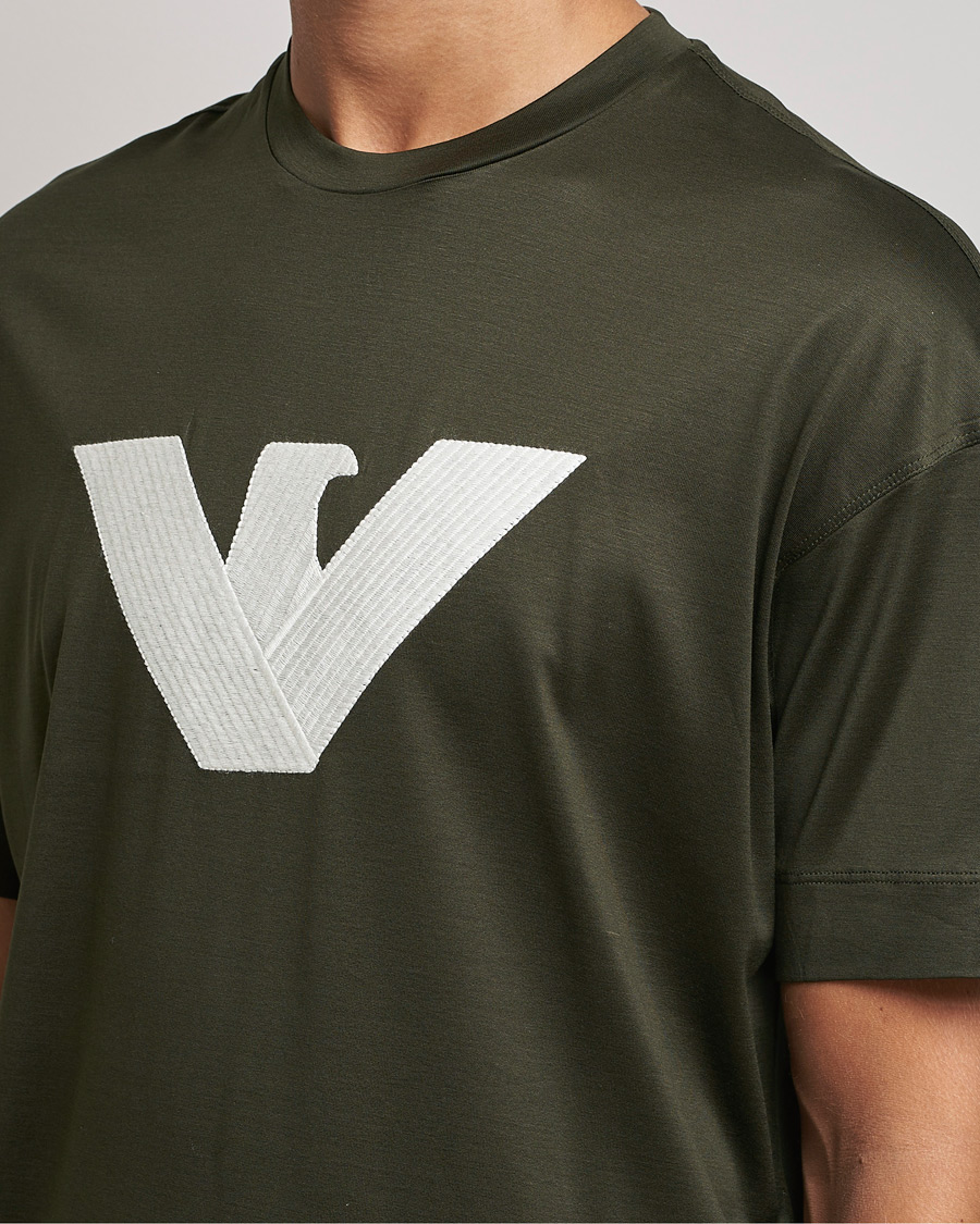 Herren | T-Shirts | Emporio Armani | Logo Cotton Tee Green