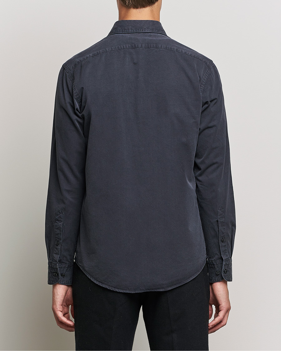 Herren | Hemden | Eton | Recycled Cotton Denim Shirt Black