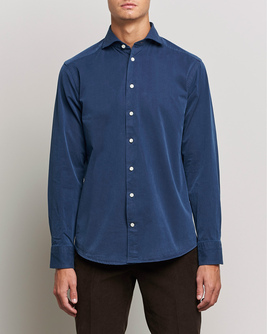 Herren | Hemden | Eton | Recycled Cotton Denim Shirt Blue