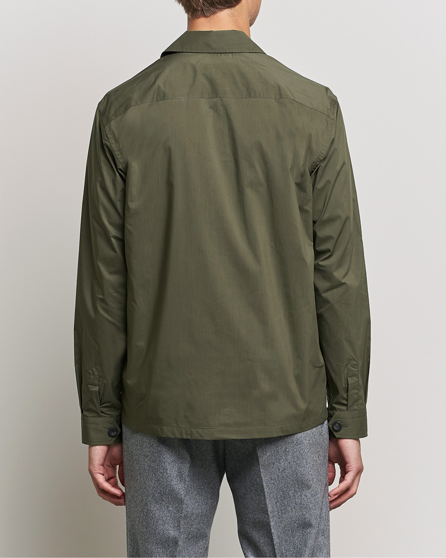Herren | Hemden | Eton | Cotton Nylon Overshirt Olive