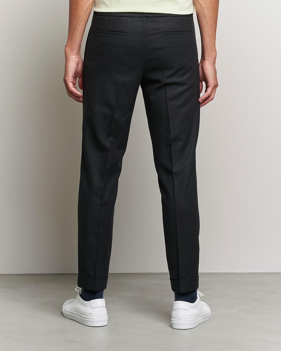 Herren | Hosen | Filippa K | Terry Flannel Trousers Black