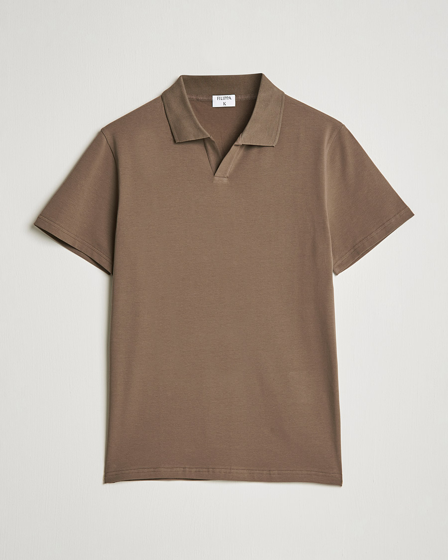 Herren | Poloshirts | Filippa K | Lycra Polo T-shirt Mole Grey