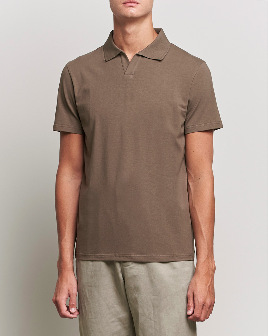 Herren | Poloshirts | Filippa K | Lycra Polo T-shirt Mole Grey