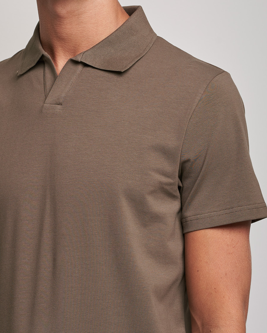 Herren | Poloshirts | Filippa K | Lycra Polo T-shirt Mole Grey